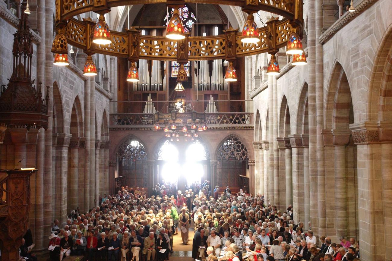 Festgottesdienst zum Kirchentag am Rheinknie im Münster Basel. (Bild: Claude Giger)