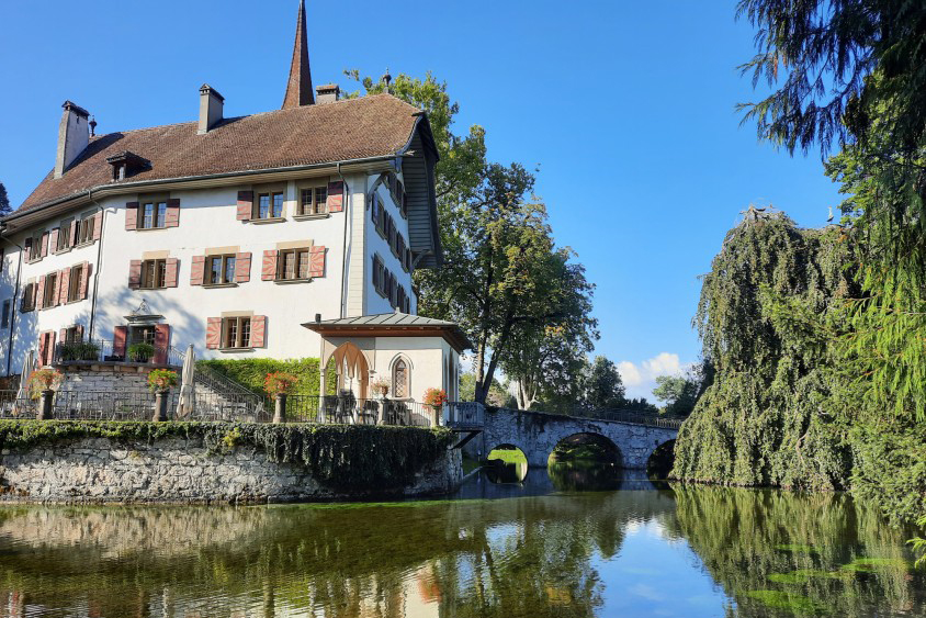 Der Bibelweg endet beim idyllischen Schloss Landshut in Utzenstorf. | Foto: Hans Hermann