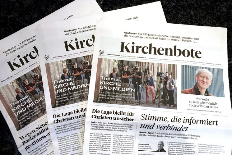 Der «Kirchenbote tritt mit einem neuen Design auf