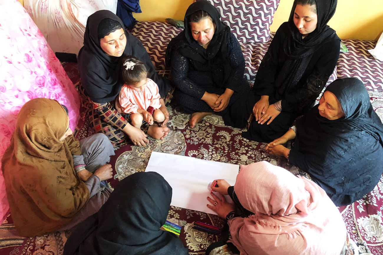 In sogenannten Selbsthilfegruppen treffen sich Frauen unter dem Radar der Taliban. | Foto: Women’s Hope Social Association/WHI